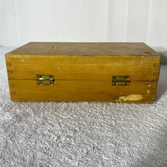 Vintage Blank Glass Microscope Slides In Wooden Box - Picture 13 of 16